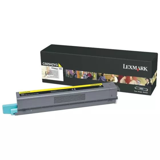 Toner LEXMARK C925H2Y (0C925H2YG) jaune de 7500 pages - cartouche laser de marque LEXMARK