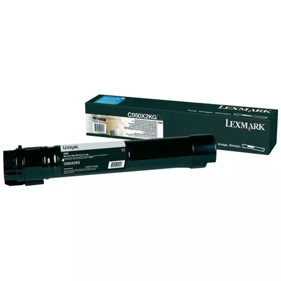 Toner LEXMARK C950X2K (0C950X2KG) noir de 38000 pages - cartouche laser de marque LEXMARK