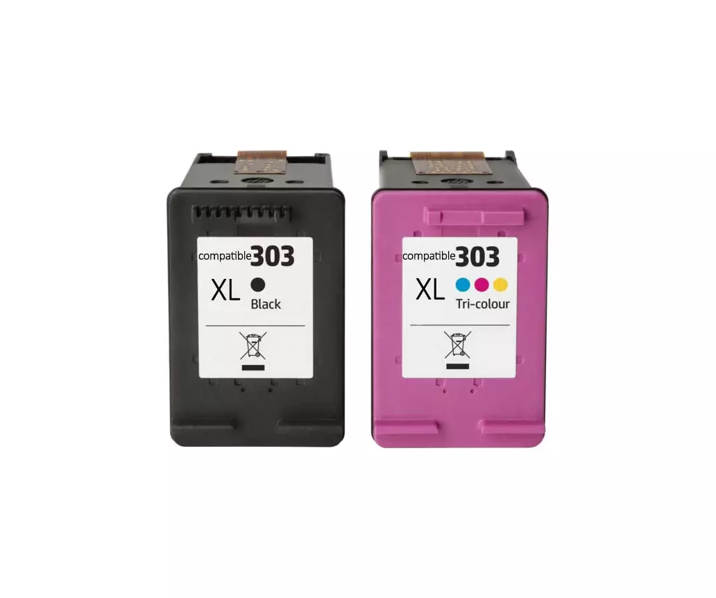HP 303 XL noir et couleur - LOT de 2 cartouches d'encre