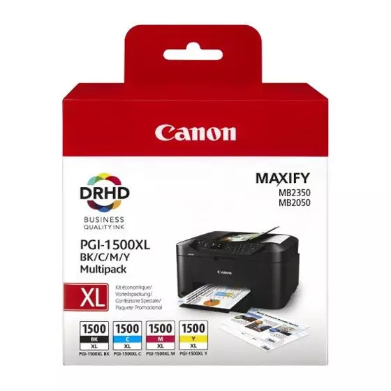 Multipack Canon PGI-1500 XL - Pack de 4 cartouches de marque Canon 9182B004