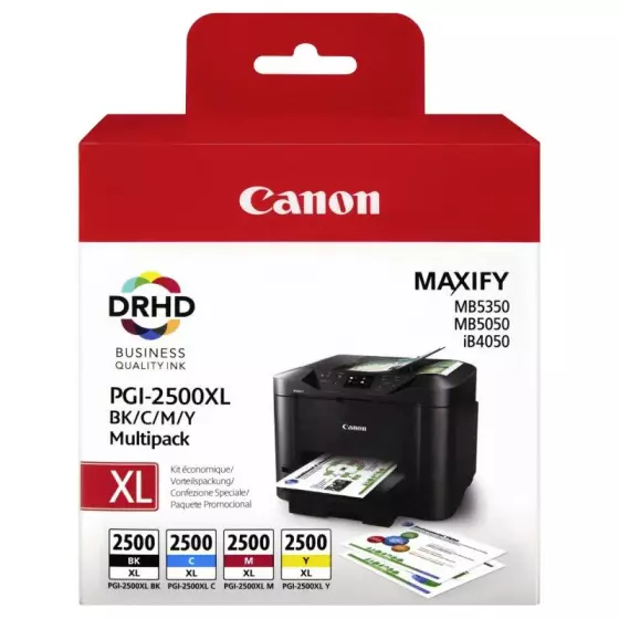 Multipack Canon PGI-2500 XL - Pack de 4 cartouches de marque Canon 9254B004