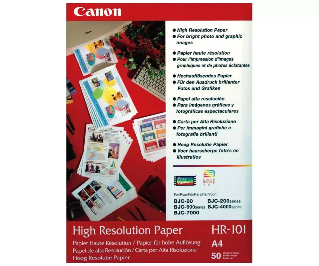 Papier Haute Résolution de Marque Canon 106g : boîte de 50