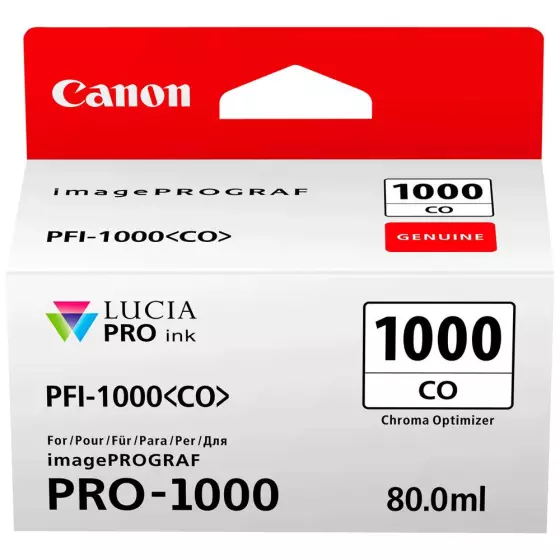 Cartouche CANON PFI-1000CO (PFI1000CO) chroma optimizer - cartouche d'encre de marque CANON