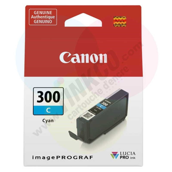 Canon PFI-300C cyan, Cartouche de marque Canon PFI-300C / 4194C001 cyan - 14,4ml