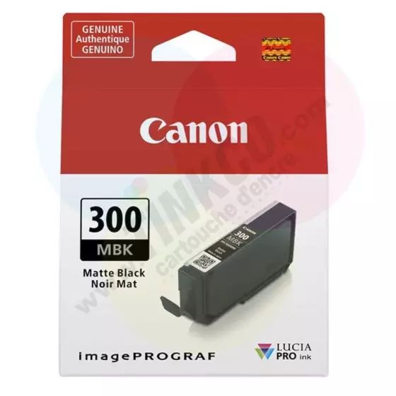 Cartouche d'encre CANON PFI-300MBK (4192C001 / PFI300MBK) noir mat