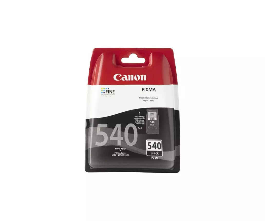 Cartouche CANON PG-540 (PG540) noir - cartouche d'encre de marque CANON -  PETITE CAPACITÉ
