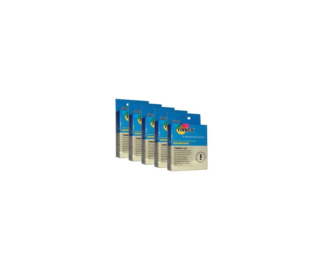 Lot De 12 Cartouches D'encre Compatibles Brother LC1000/LC970 - Multicouleur - Neuf