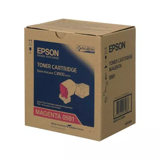 Toner EPSON C3900 (C13S050591) magenta de 6000 pages - cartouche laser de marque EPSON