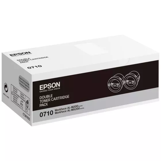 Toner EPSON M200/MX200 (C13S050710 / C13S050711) noir de 5000 pages - cartouche laser de marque EPSON