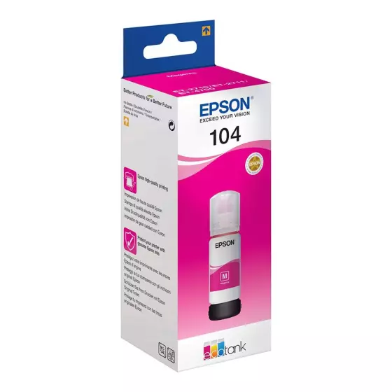 Bouteille EPSON 104 / C13T00P340 (T00P3) magenta - bouteille d'encre de marque EPSON