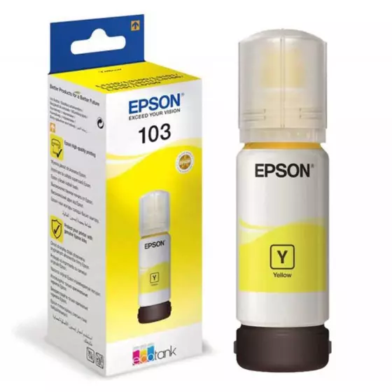 Bouteille EPSON 103 (C13T00S44A10) jaune - bouteille d'encre de marque EPSON