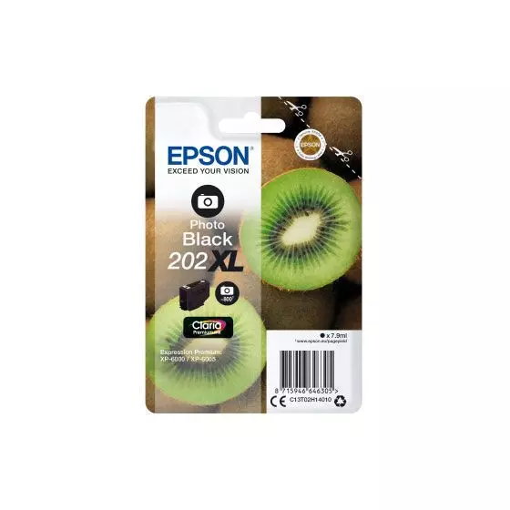 Cartouche EPSON T02H1 Kiwi XL (T02H1) photo noir - cartouche d'encre de marque EPSON