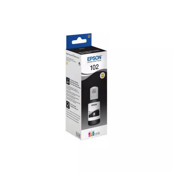 Bouteille EPSON 102 / C13T03R140 (T03R1) noir - bouteille d'encre de marque EPSON
