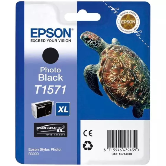 Cartouche EPSON T1571 (T1571) photo noir - cartouche d'encre de marque EPSON