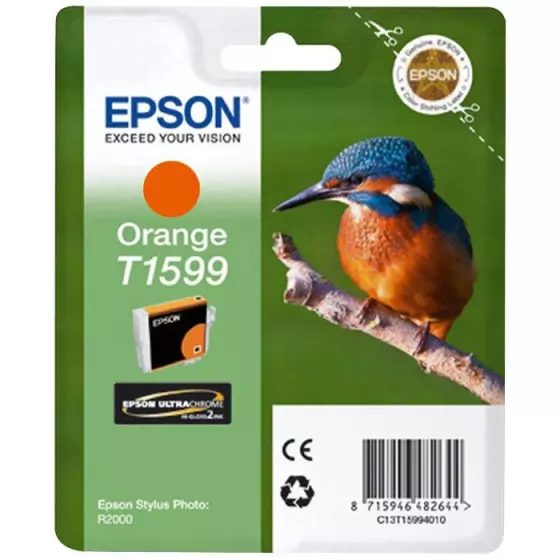 Cartouche EPSON T1599 (T1599) orange - cartouche d'encre de marque EPSON