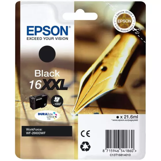 Cartouche EPSON T1681 (T1681) noir - cartouche d'encre de marque EPSON