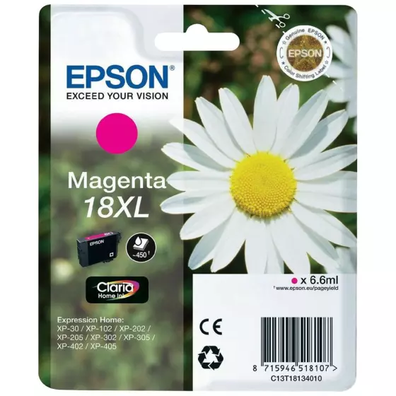 Cartouche EPSON T1813 Pâquerette XL (T1813) magenta - cartouche d'encre de marque EPSON