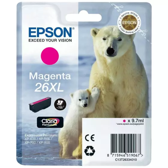 Cartouche EPSON T2633 (T2633) magenta - cartouche d'encre de marque EPSON