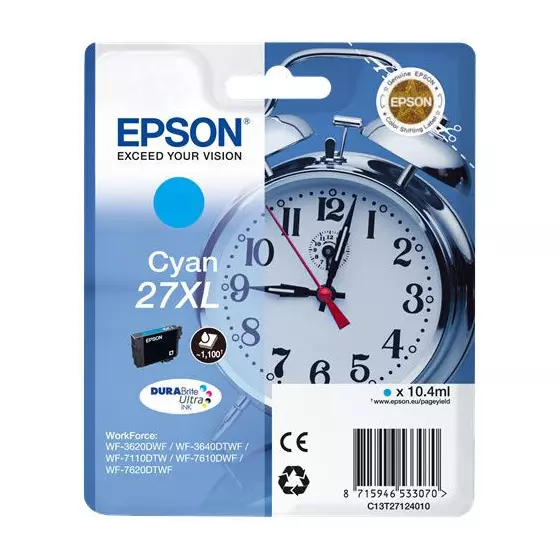 Cartouche EPSON T2712 (T2712) cyan - cartouche d'encre de marque EPSON