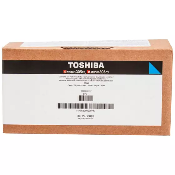 Toner de marque Toshiba T-305PC-R pour imprimante laser e-STUDIO 305/306 cyan