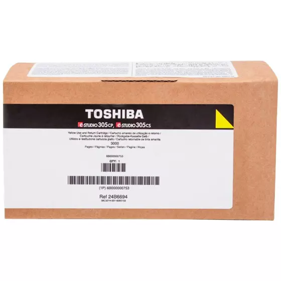 Toner de marque Toshiba T-305PY-R pour imprimante laser e-STUDIO 305/306 jaune