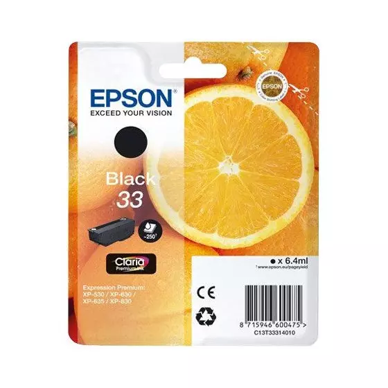 Cartouche EPSON T3331 (T3331) noir - cartouche d'encre de marque EPSON
