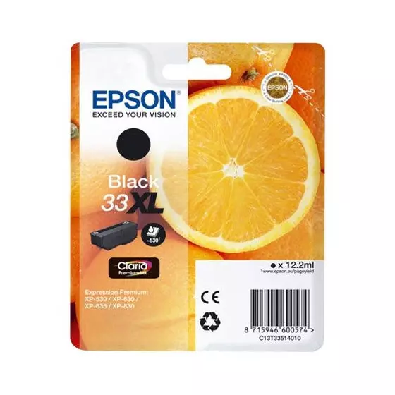 Cartouche EPSON T3351 (T3351) noir - cartouche d'encre de marque EPSON