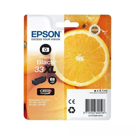 Cartouche EPSON T3361 (T3361) photo noir - cartouche d'encre de marque EPSON