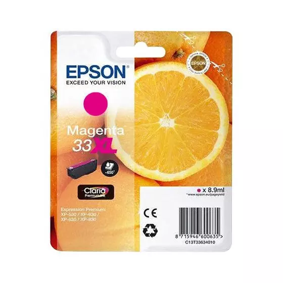Cartouche EPSON T3363 (T3363) magenta - cartouche d'encre de marque EPSON