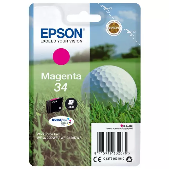Cartouche EPSON T3463 Balle de Golf (T3463) magenta - cartouche d'encre de marque EPSON