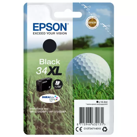Cartouche EPSON T3471 Balle de Golf XL (T3471) noir - cartouche d'encre de marque EPSON