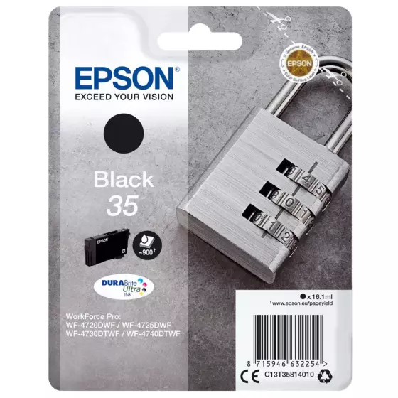 Cartouche EPSON T3581 Cadenas (T3581) noir - cartouche d'encre de marque EPSON