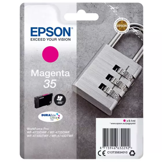 Cartouche EPSON T3583 Cadenas (T3583) magenta - cartouche d'encre de marque EPSON