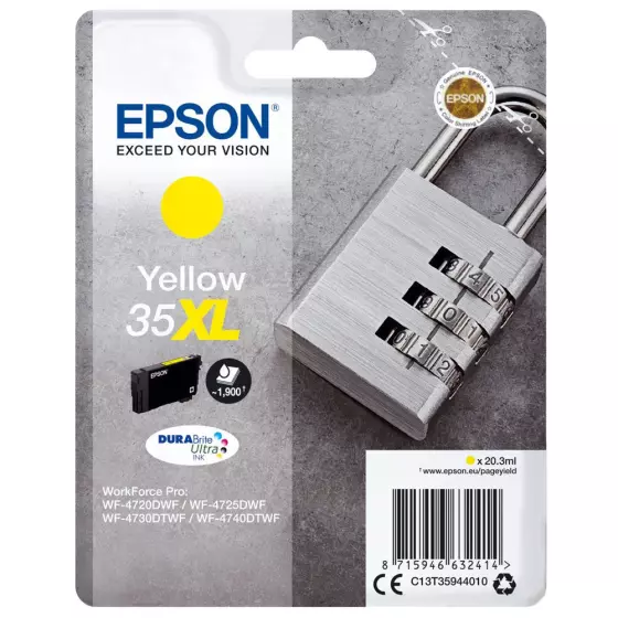 Cartouche EPSON T3594 Cadenas XL (T3594) jaune - cartouche d'encre de marque EPSON
