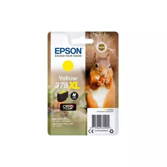 Cartouche EPSON T3794 Ecureuil XL (T3794) jaune - cartouche d'encre de marque EPSON