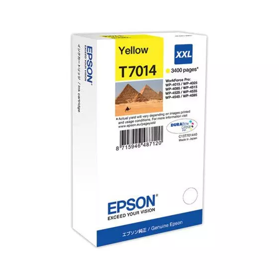 Cartouche EPSON T7014 (T7014) jaune - cartouche d'encre de marque EPSON