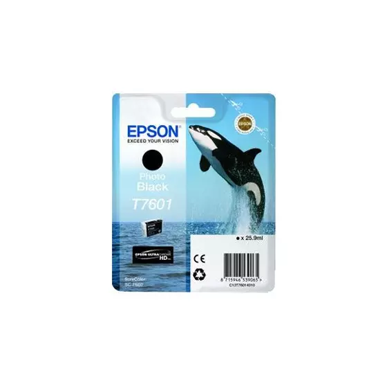 Cartouche EPSON T7601 (Orque) photo noir - cartouche d'encre de marque EPSON