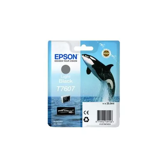 Cartouche d'encre EPSON T7607 (Orque) noir clair