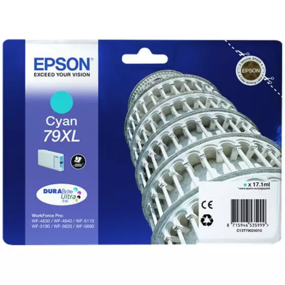 Cartouche EPSON T7902 (C13T79024010) cyan - cartouche d'encre de marque EPSON