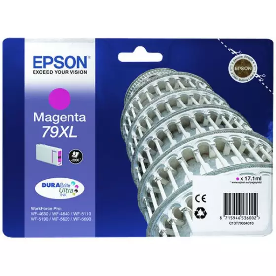 Cartouche EPSON T7903 (C13T79034010) magenta - cartouche d'encre de marque EPSON