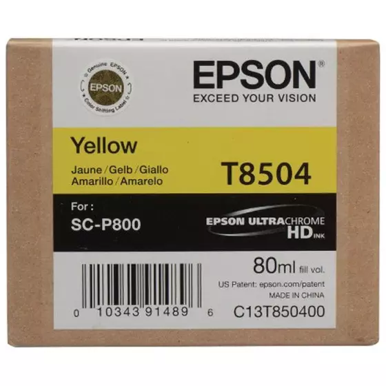 Cartouche EPSON T8504 (C13T850400) jaune - cartouche d'encre de marque EPSON