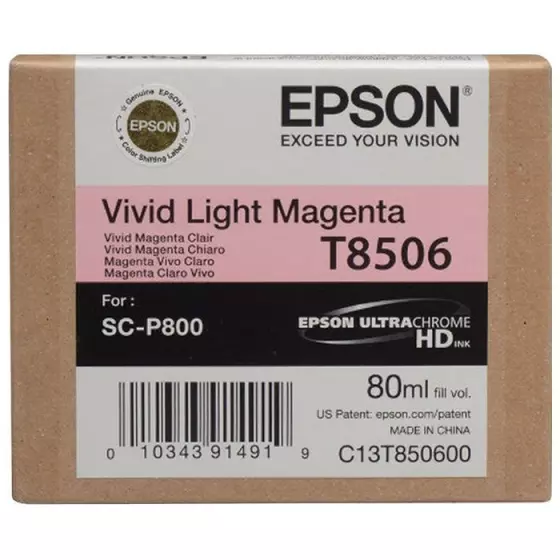 Cartouche EPSON T8506 (C13T850600) photo magenta - cartouche d'encre de marque EPSON
