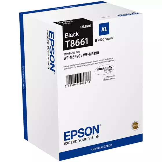 Cartouche EPSON T8661 (T8661) noir - cartouche d'encre de marque EPSON
