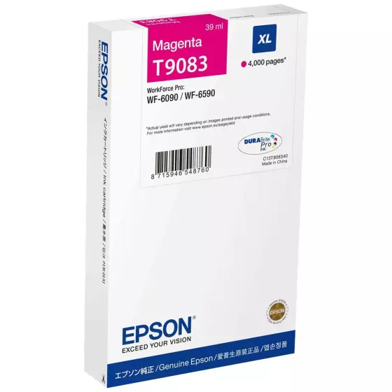 Cartouche EPSON T9083 (T9083) magenta - cartouche d'encre de marque EPSON