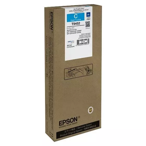 Cartouche EPSON T9452 (T9452) cyan - cartouche d'encre de marque EPSON