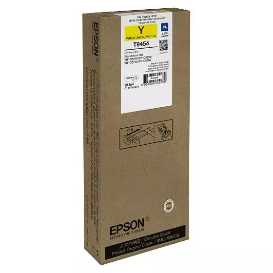 Cartouche EPSON T9454 (T9454) jaune - cartouche d'encre de marque EPSON