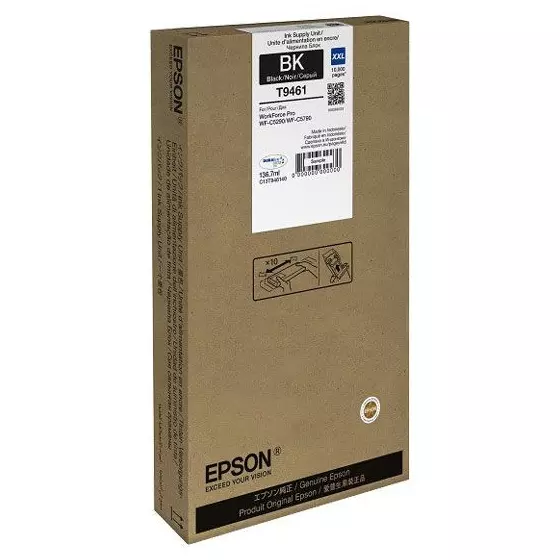 Cartouche EPSON T9461 (T9461) noir - cartouche d'encre de marque EPSON
