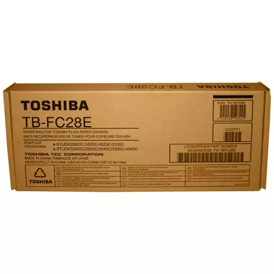 Récupérateur de toner usagé de marque Toshiba TB-FC28E - 26000 pages
