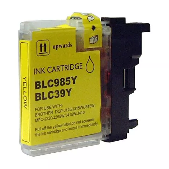 Cartouche Compatible BROTHER LC985Y jaune - Cartouche d'encre Compatible BROTHER
