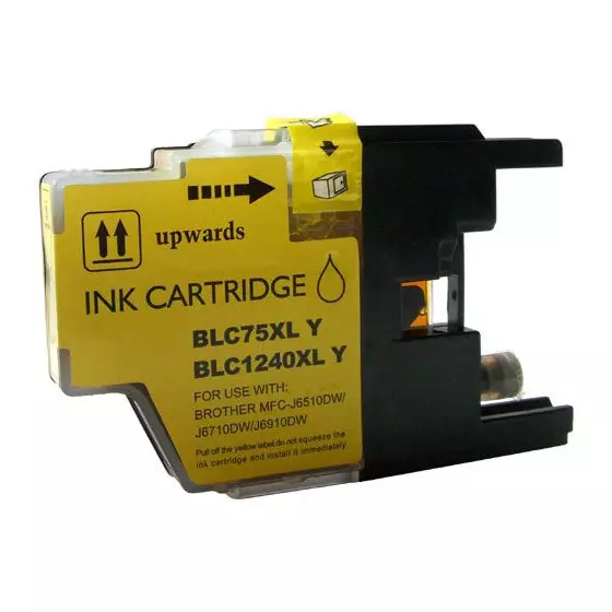 Cartouche Compatible BROTHER LC1240Y jaune - Cartouche d'encre Compatible BROTHER